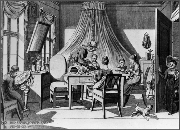 The Sewing Room (1823)